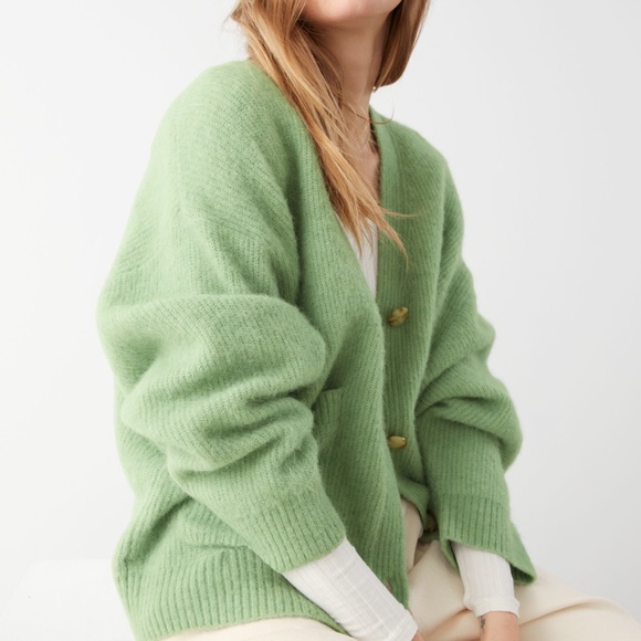 Green Alpaca Wool Blend Cardigan | Poshmark